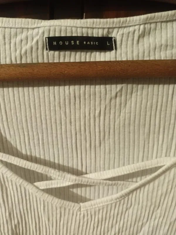 Tricou House Basic L | Alb, Normal, Bumbac - Image 3