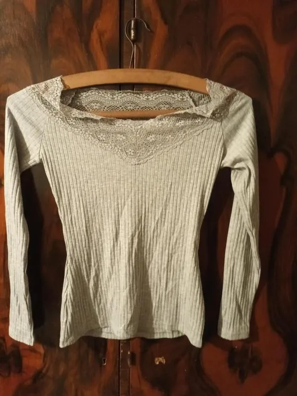 Bluză Tezenis S-M | Gri, Normal, Mânecă lungă - Image 2