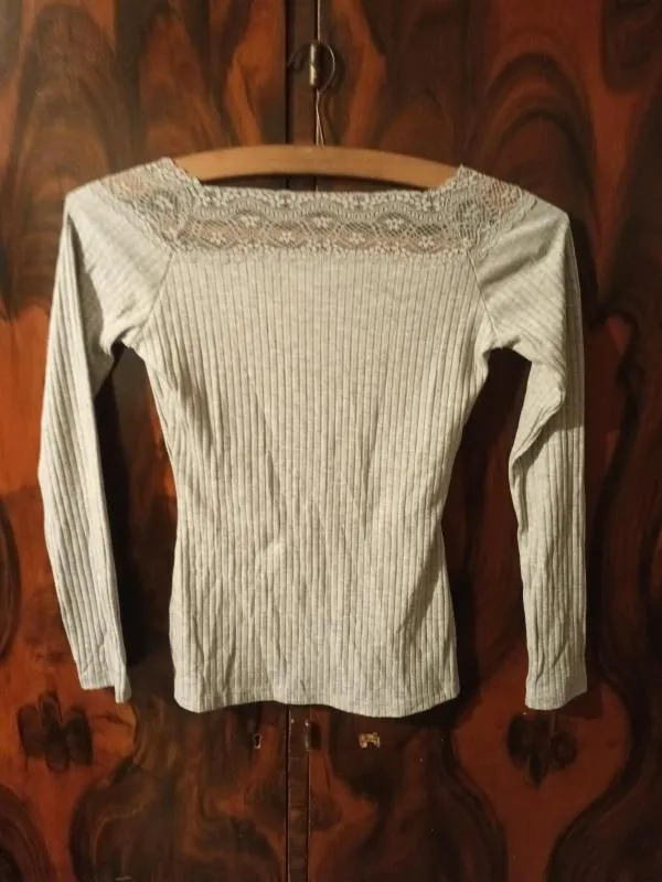 Bluză Tezenis S-M | Gri, Normal, Mânecă lungă - Image 3