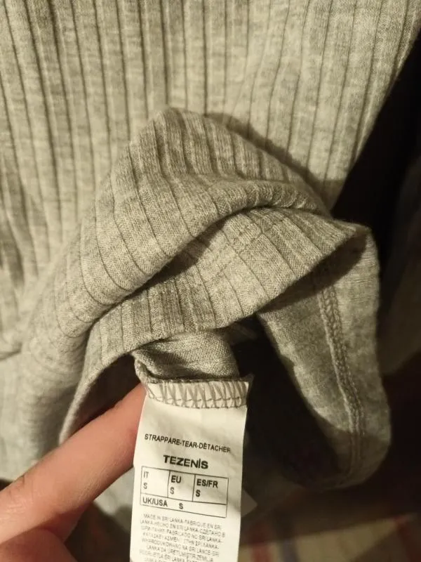 Bluză Tezenis S-M | Gri, Normal, Mânecă lungă - Image 4