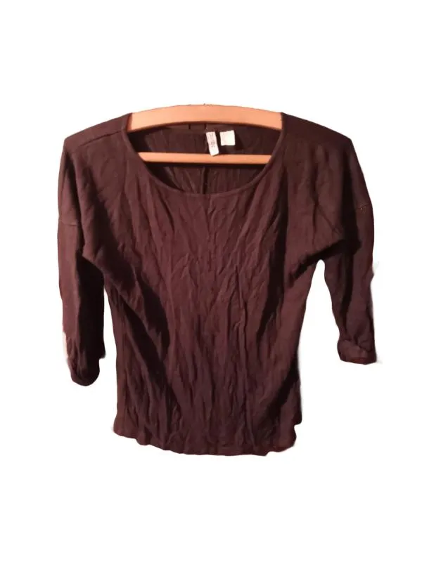 Bluză H&M S-M | Negru, Normal, Mânecă trei sferturi