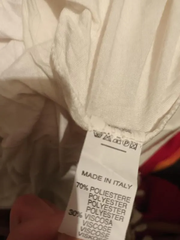 Rochie de plajă Made in Italy S-M | Alb, Mini, Fără mâneci - Image 3