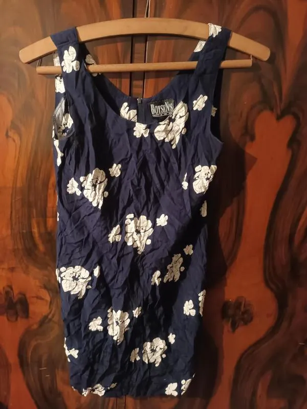 Rochie casual BoySen's S-M | Albastru, Mini, Bretele subțiri, Floral & Tropical - Image 2