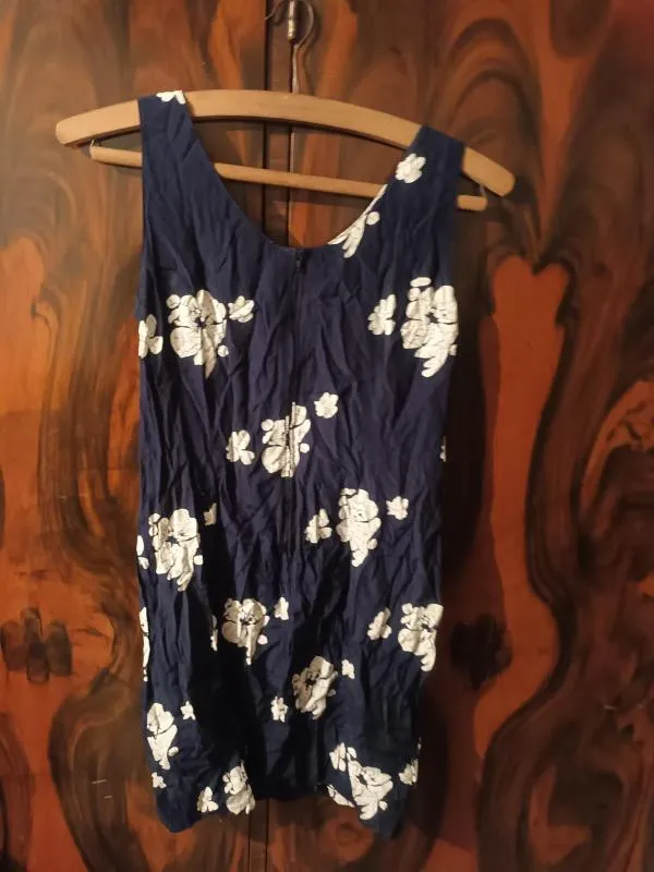 Rochie casual BoySen's S-M | Albastru, Mini, Bretele subțiri, Floral & Tropical - Image 4