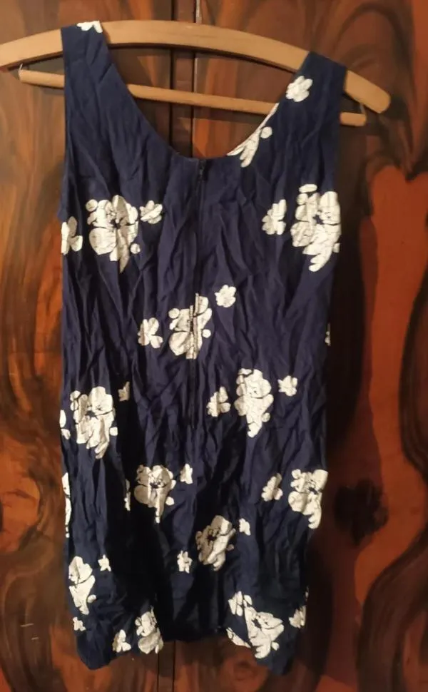 Rochie casual BoySen's S-M | Albastru, Mini, Bretele subțiri, Floral & Tropical - Image 5