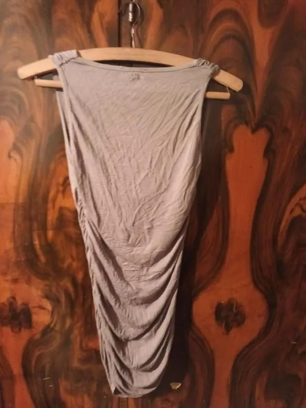 Rochie mulată Artigli M | Gri, Midi - Image 3