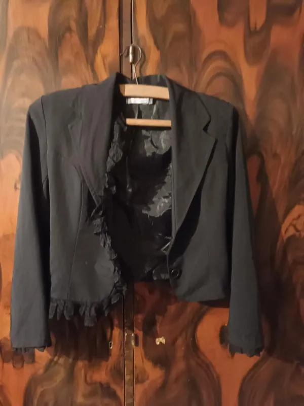 Costum cu sacou și fustă 2ndStar S | Negru - Image 2