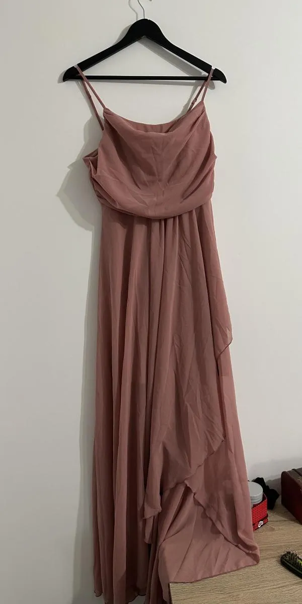 Rochie de seară Shein EU 38 | Roz, Maxi, Bretele subțiri - Image 2