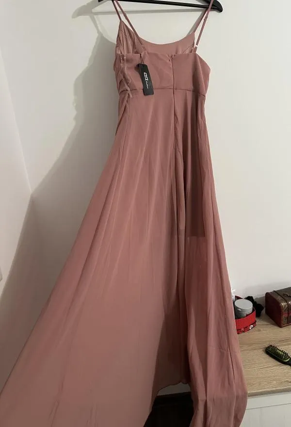 Rochie de seară Shein EU 38 | Roz, Maxi, Bretele subțiri - Image 3