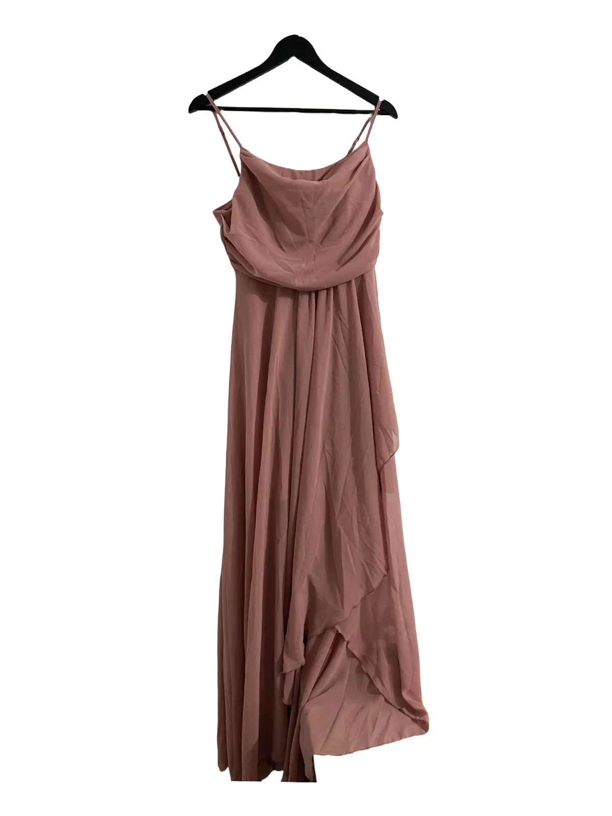 Rochie de seară Shein EU 38 | Roz, Maxi, Bretele subțiri