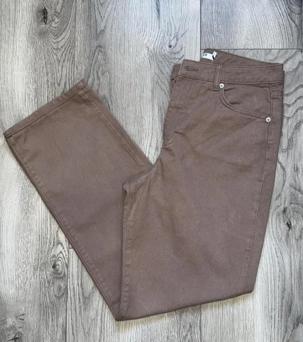 Blugi NA-KD EU 38 | Caramel, Lungi, Wide Leg fit, Denim - Image 7