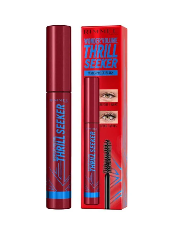 Mascara WonderVolume Thrill Seeker Waterproof Black Rimmel London