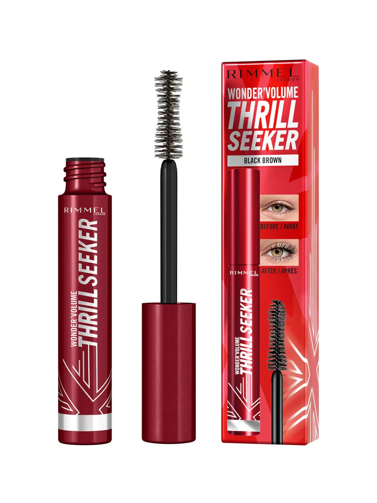 Mascara WonderVolume Thrill Seeker Black Brown Rimmel London