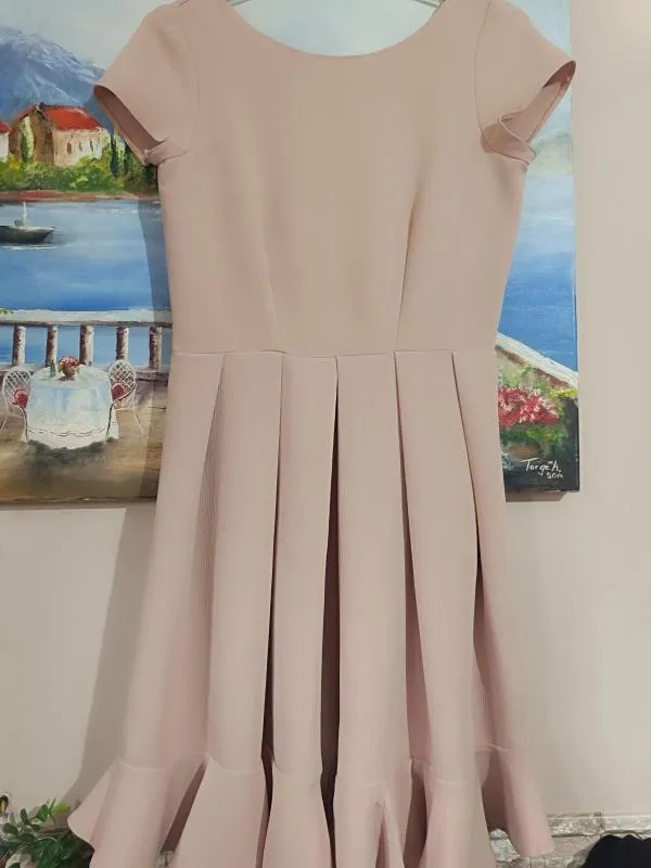 Rochie casual Closet EU 38 | Roz, Midi, Mânecă scurtă, Poliester - Image 8