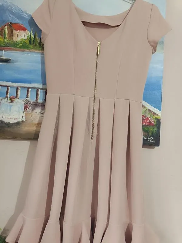 Rochie casual Closet EU 38 | Roz, Midi, Mânecă scurtă, Poliester - Image 10