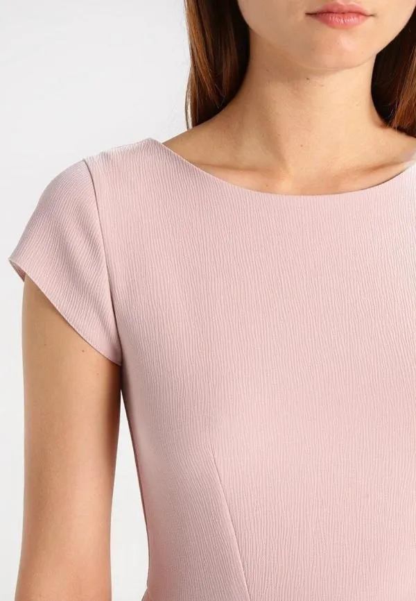 Rochie casual Closet EU 38 | Roz, Midi, Mânecă scurtă, Poliester - Image 5