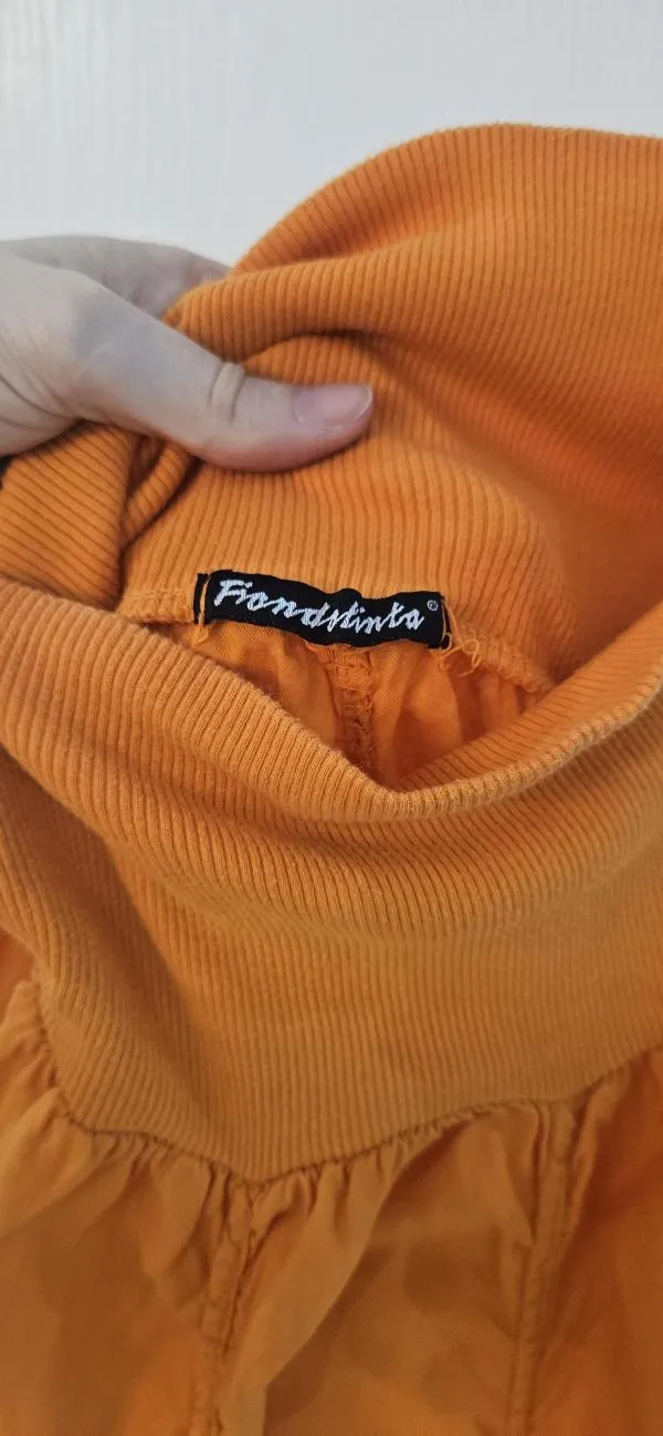 Fustă cloș Fiondrlinxa S-M | Portocaliu, Maxi, Cloș fit - Image 5