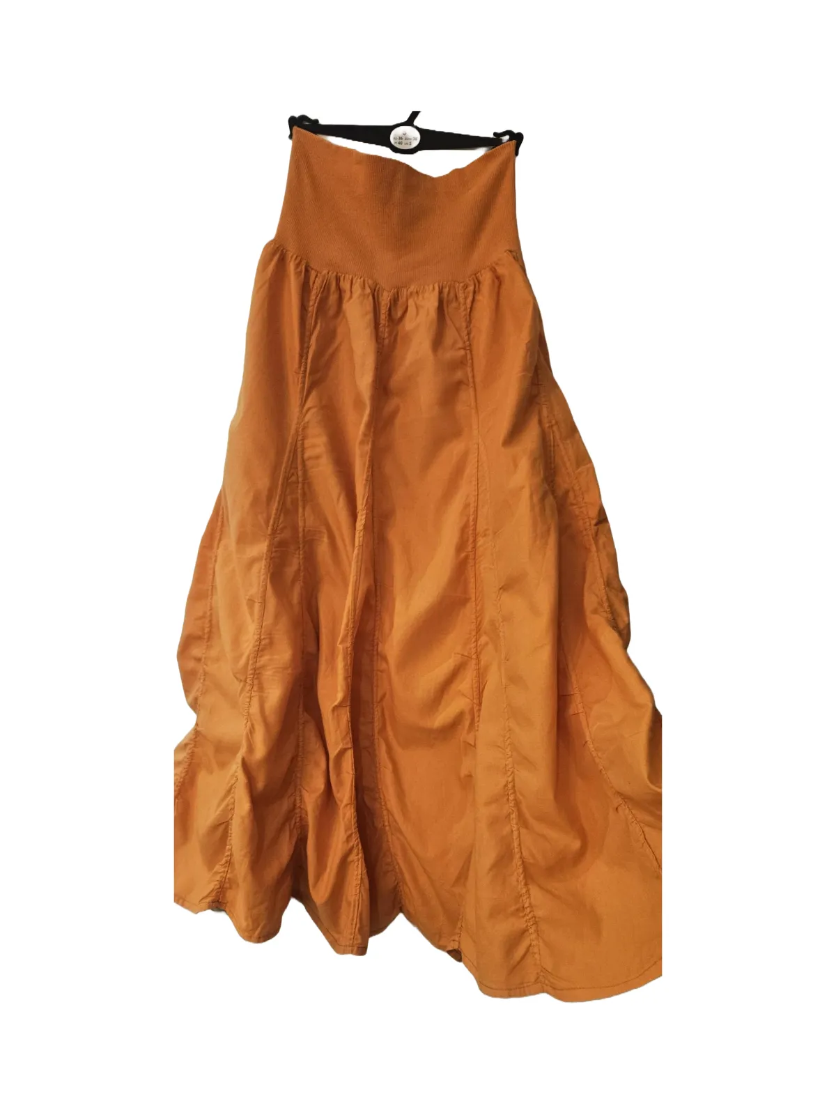 Fustă cloș Fiondrlinxa S-M | Portocaliu, Maxi, Cloș fit
