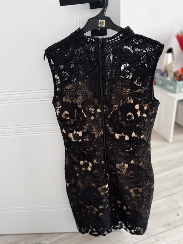 Rochie de seară EU 34 | Negru, Midi, Fără mâneci - Image 3