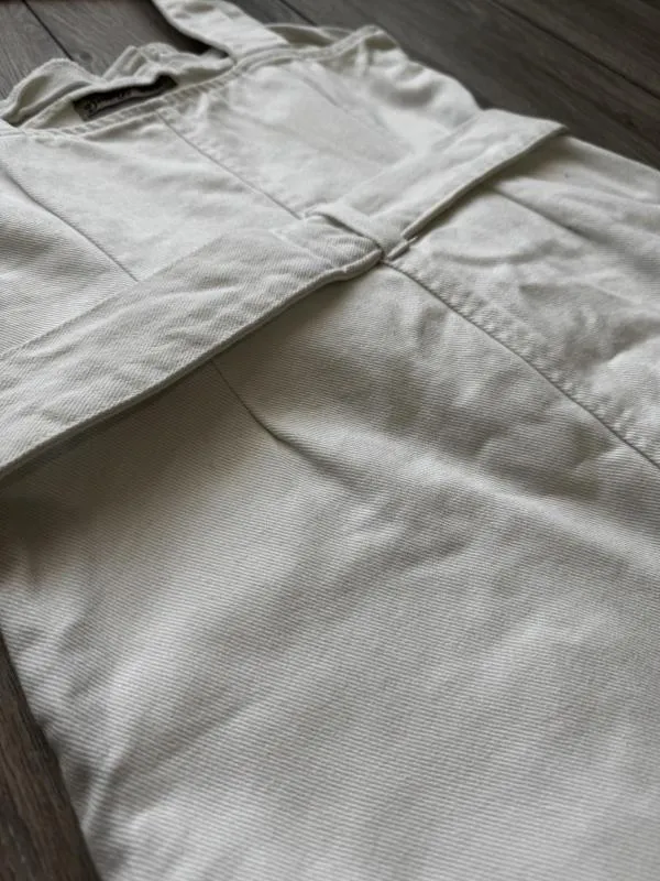 Salopeta Denim Co. EU 34 | Alb, Lungă, Bretele subțiri - Image 4