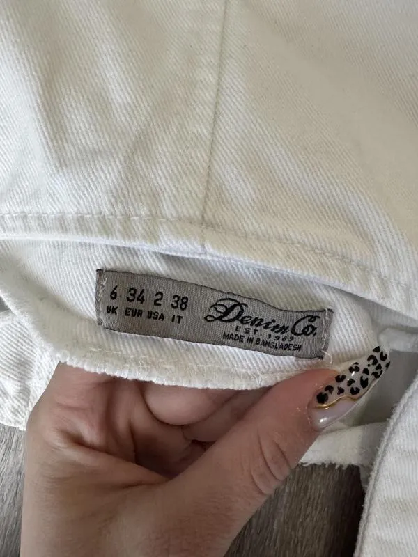 Salopeta Denim Co. EU 34 | Alb, Lungă, Bretele subțiri - Image 6