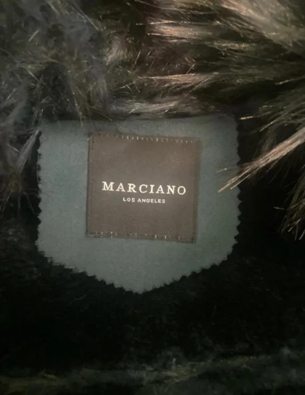 Palton îmblănit Marciano Guess EU 40 | Turcoaz, Fără glugă - Image 8