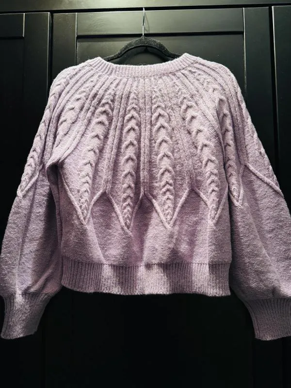 Pulover Shein EU 36 | Mov, Lung, Mânecă lungă, Regular fit - Image 4