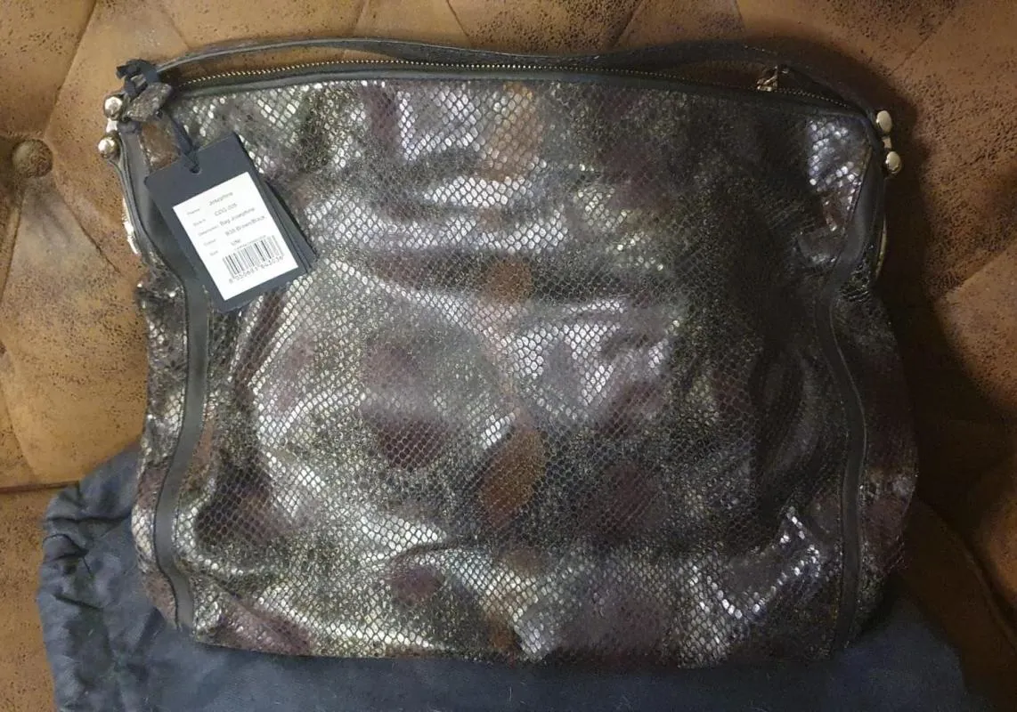 Geantă de umăr Class Roberto Cavalli | Maro, Animal print, Piele naturală - Image 7