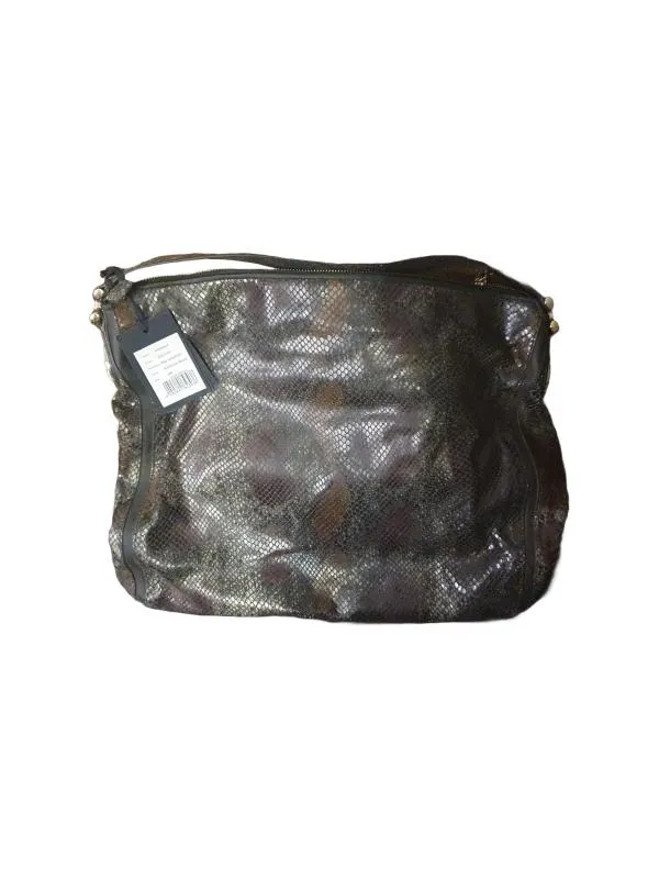 Geantă de umăr Class Roberto Cavalli | Maro, Animal print, Piele naturală