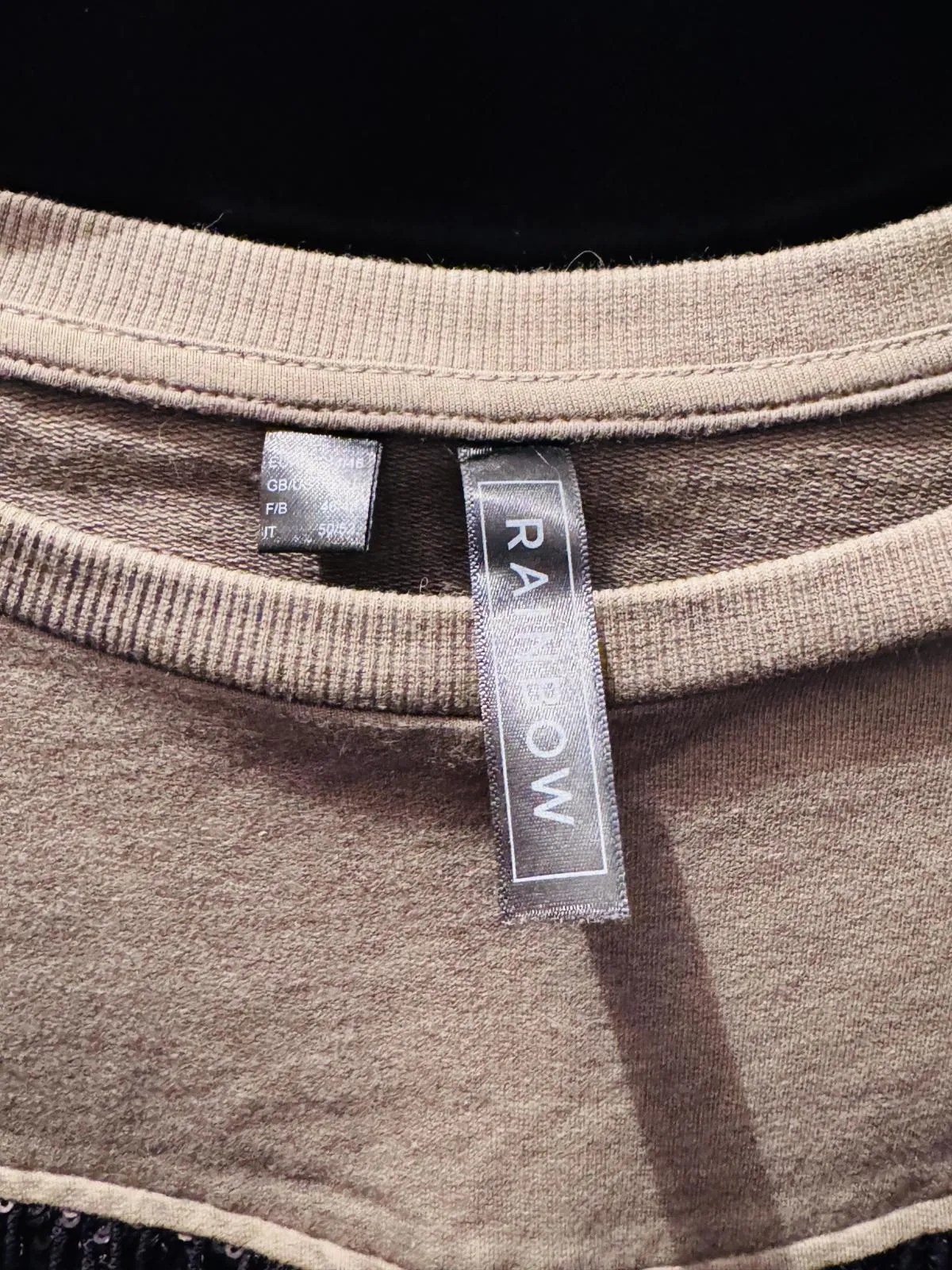 Bluză bonprix EU 44 | Khaki, Normal, Mânecă lungă, Paiete - Image 4