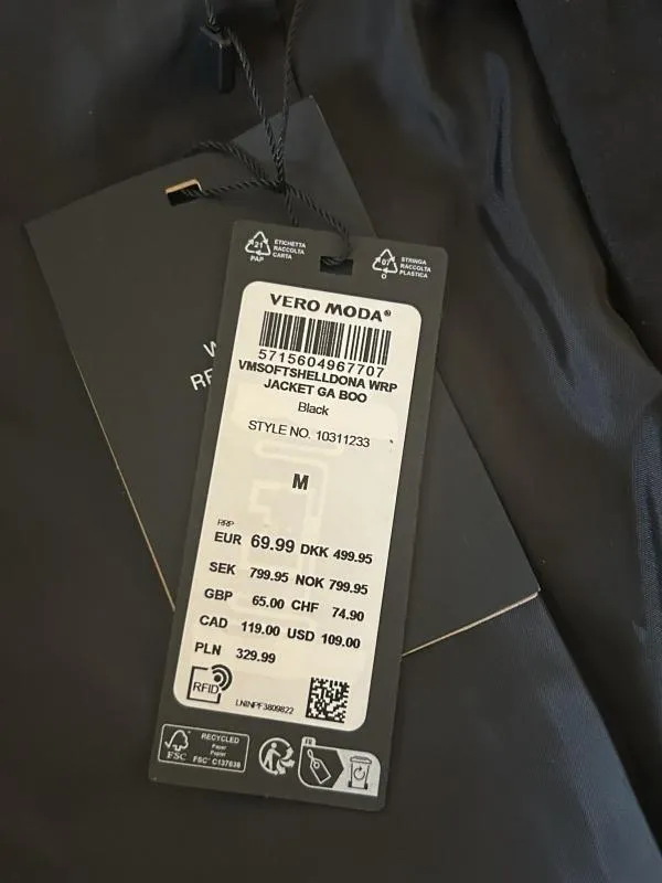 Geacă cu glugă Vero Moda M | Negru, Cu glugă, Poliester - Image 9