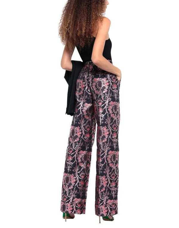 Pantaloni Dolce & Gabbana EU 38 | Negru, Lungi, Talie înaltă, Wide Leg fit, Tall, Floral Tropical, Broderie - Image 3