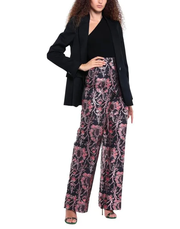 Pantaloni Dolce & Gabbana EU 38 | Negru, Lungi, Talie înaltă, Wide Leg fit, Tall, Floral Tropical, Broderie - Image 2
