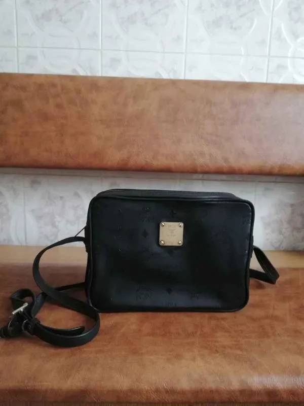 Geantă crossbody MCM | Negru, Piele naturală - Image 2