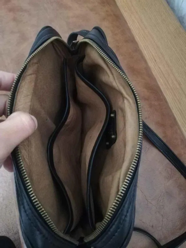 Geantă crossbody MCM | Negru, Piele naturală - Image 5