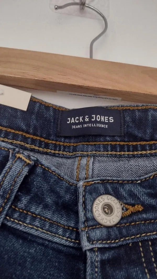 Blugi Jack&Jones S-M | Albastru, Talie medie, Slim fit, Denim - Image 5