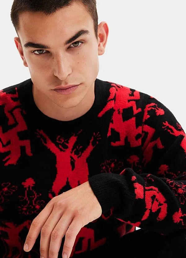 Pulover la baza gâtului Desigual S | Negru - Image 6