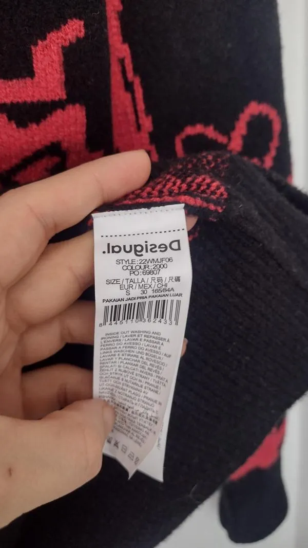 Pulover la baza gâtului Desigual S | Negru - Image 9