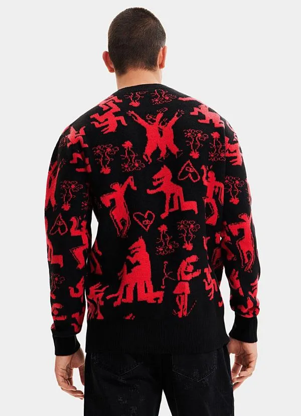 Pulover la baza gâtului Desigual S | Negru - Image 4