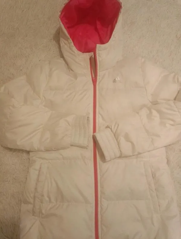 Geacă puffer adidas S | Alb, Cu glugă - Image 4