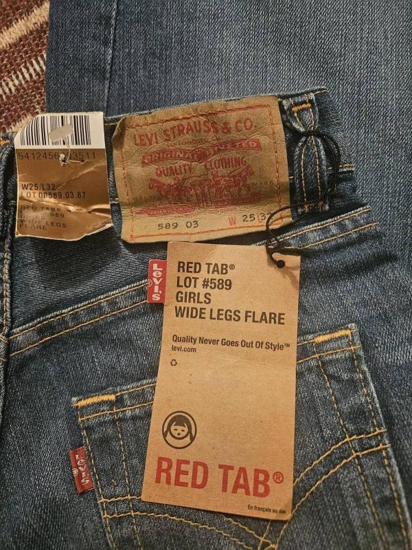 Blugi Levi's EU 32 | Albastru, Lungi, Talie joasă, Flared (Evazați) fit, Denim - Image 4