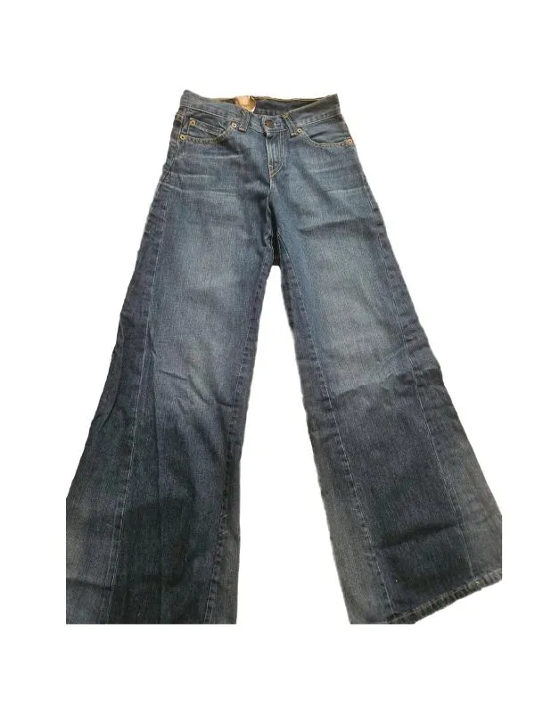 Blugi Levi's EU 32 | Albastru, Lungi, Talie joasă, Flared (Evazați) fit, Denim