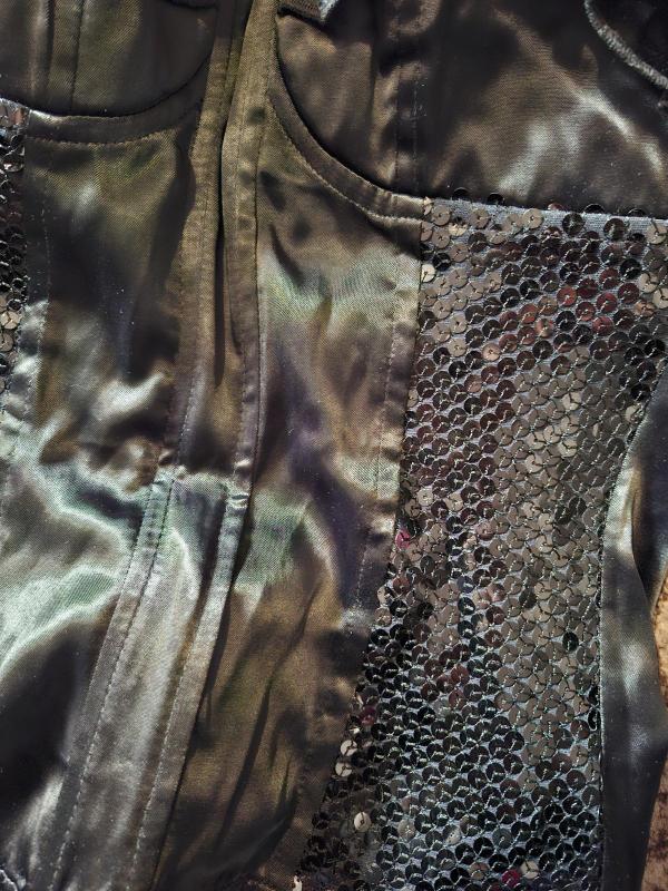 Corset elegant cu paiete Chanttal EU 36 | Negru, Normal, Bretele subțiri, Paiete - Image 3