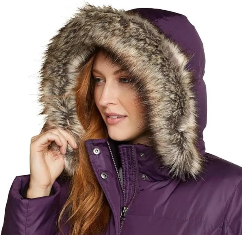 Palton lung EDDIE BAUER EU 54 | Mov, Cu glugă - Image 3