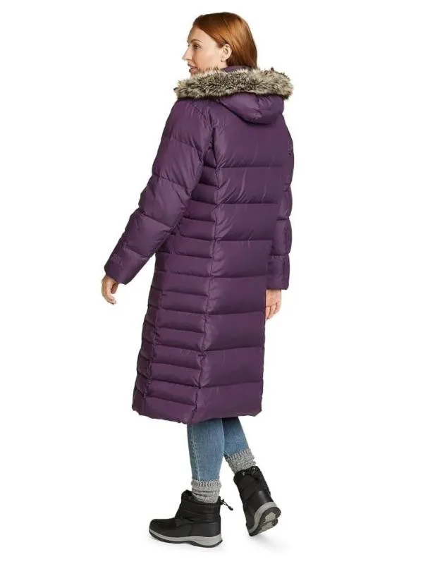 Palton lung EDDIE BAUER EU 54 | Mov, Cu glugă - Image 2