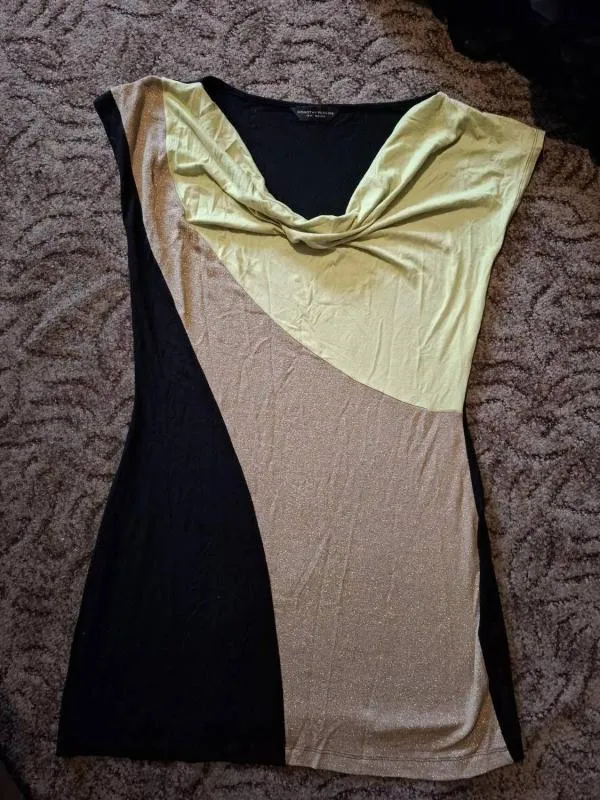 Rochie dreaptă Dorothy Perkins EU 40 | Negru, Mini, Mânecă scurtă, Bumbac - Image 2