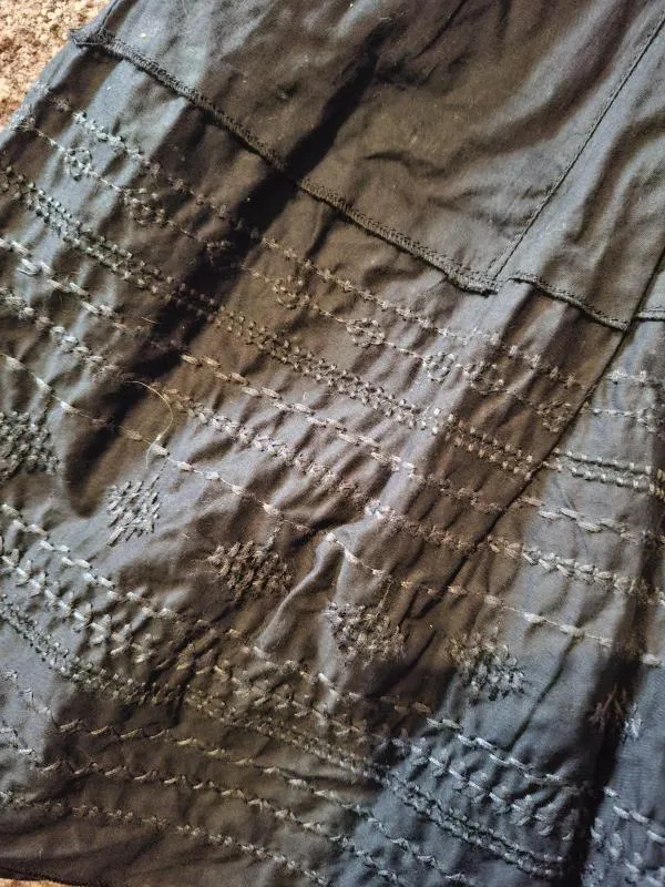Fustă cloș EU 38 | Negru, Midi, Talie înaltă, Cloș fit - Image 5