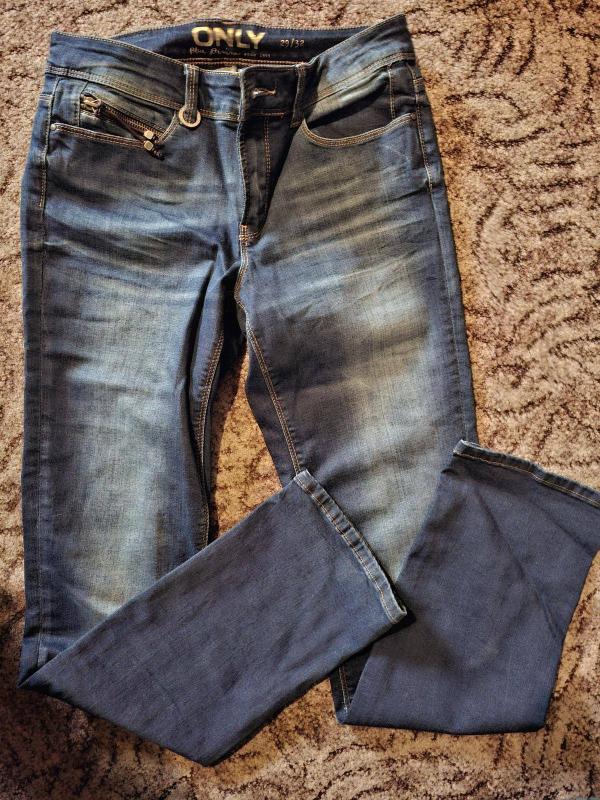 Blugi Only EU 30 | Indigo, Lungi, Talie medie, Denim - Image 5
