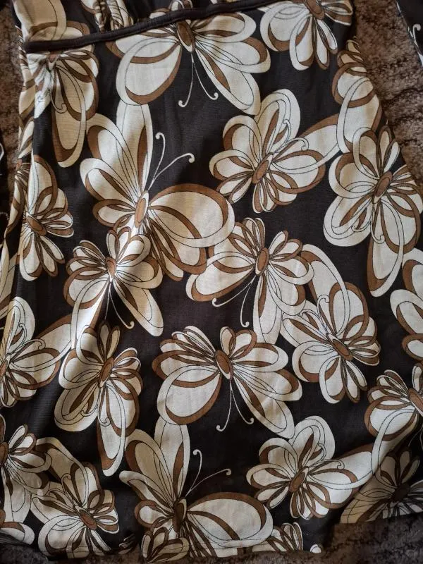 Rochie casual Jane Norman UK 12 | Maro, Mini, Mânecă trei sferturi, Floral & Tropical, Sintetic - Image 3