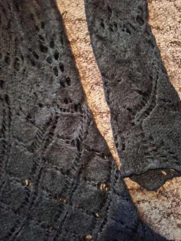 Rochie tricotată BELLISSIMA M | Negru, Mini - Image 3